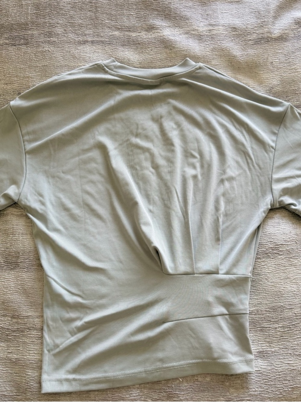 NWT! OGL Light Sage Grey Crewneck Top, Size S - Picture 6 of 8